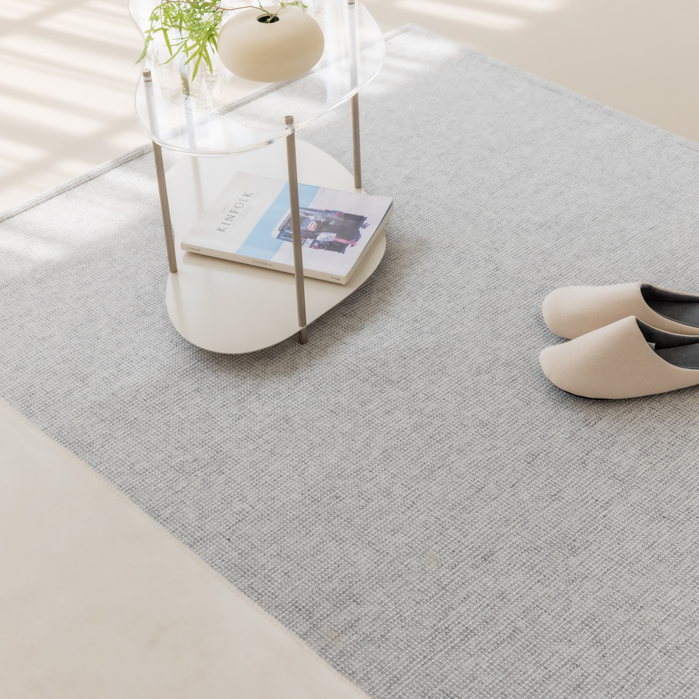 네추럴 방수러그 사이잘룩 대형 거실 식탁 카페트 애쉬그레이, 사각형 200x300