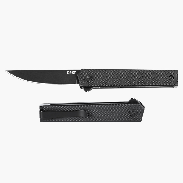 CRKT CEO 마이크로플리퍼 블랙 폴딩 나이프 등산 휴대용 칼