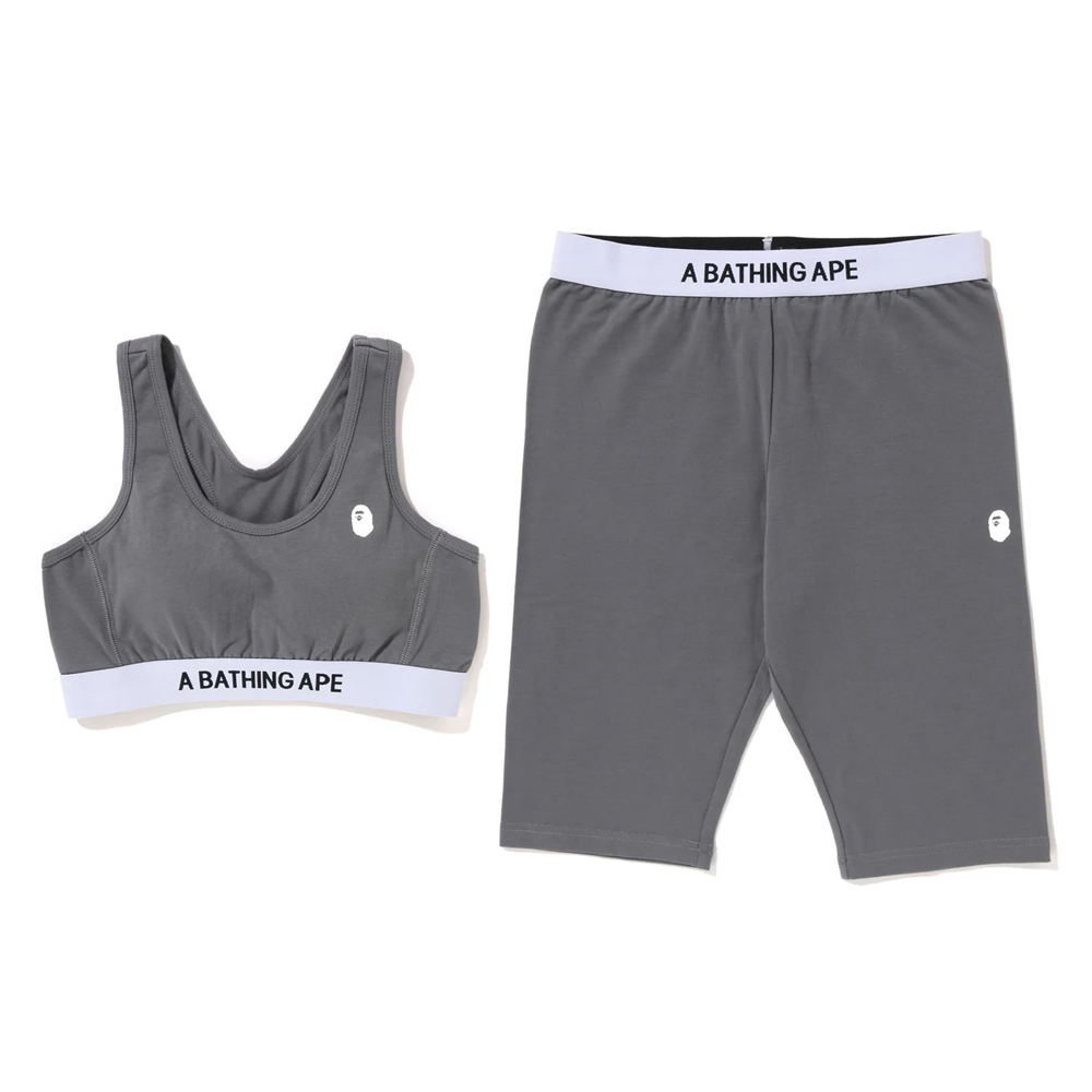 베이프 우먼즈 스포츠 브라 쇼츠 세트 A BATHING APE SPORT BRA BIKER SHORTS SET 1I80-283-003 - 상세 이미지 2