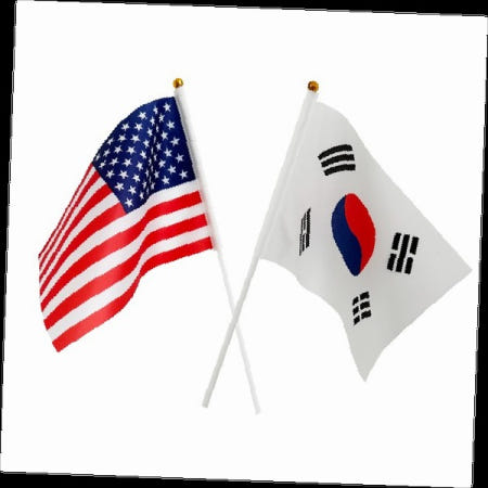 moadam 태극기 응원 깃발 국기 스포츠 관람 행사 흔들기 애국적인