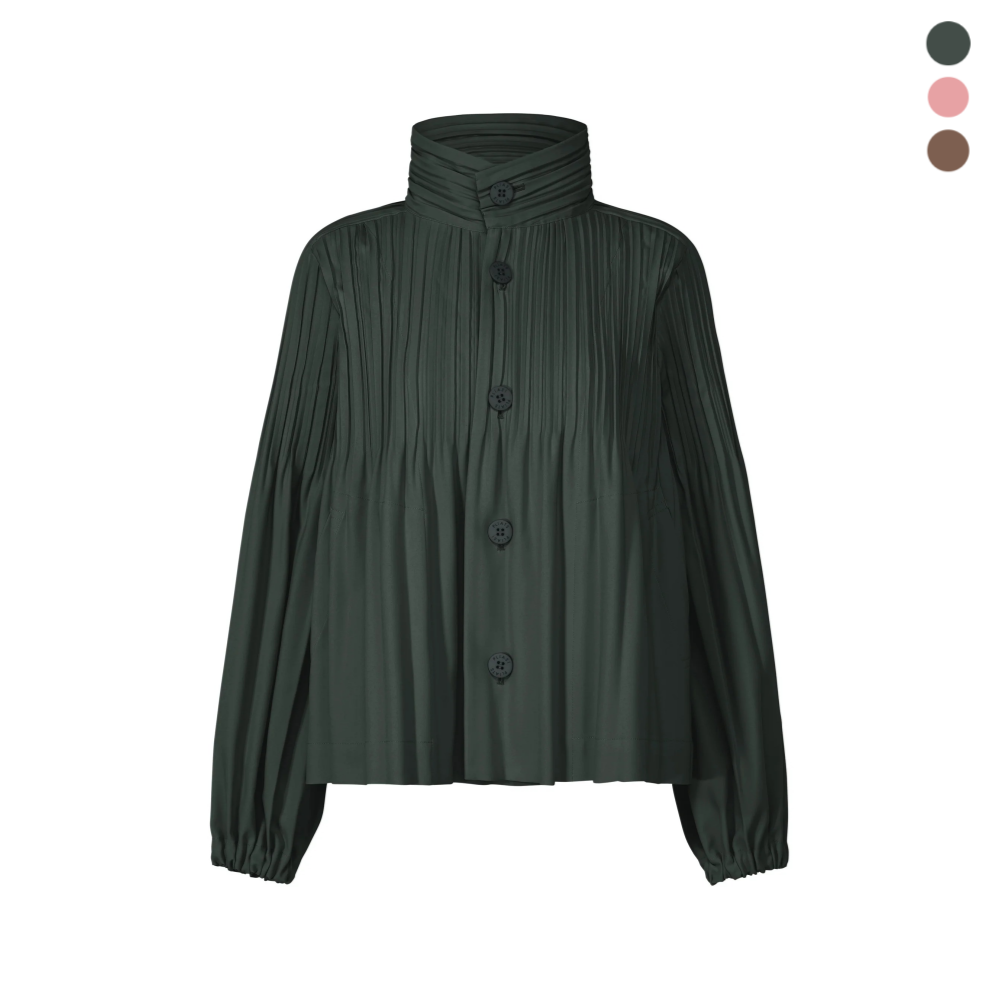 플리츠플리즈 코트 ISSEY MIYAKE SMOOTH COAT PP53ZC891 - 메인 이미지