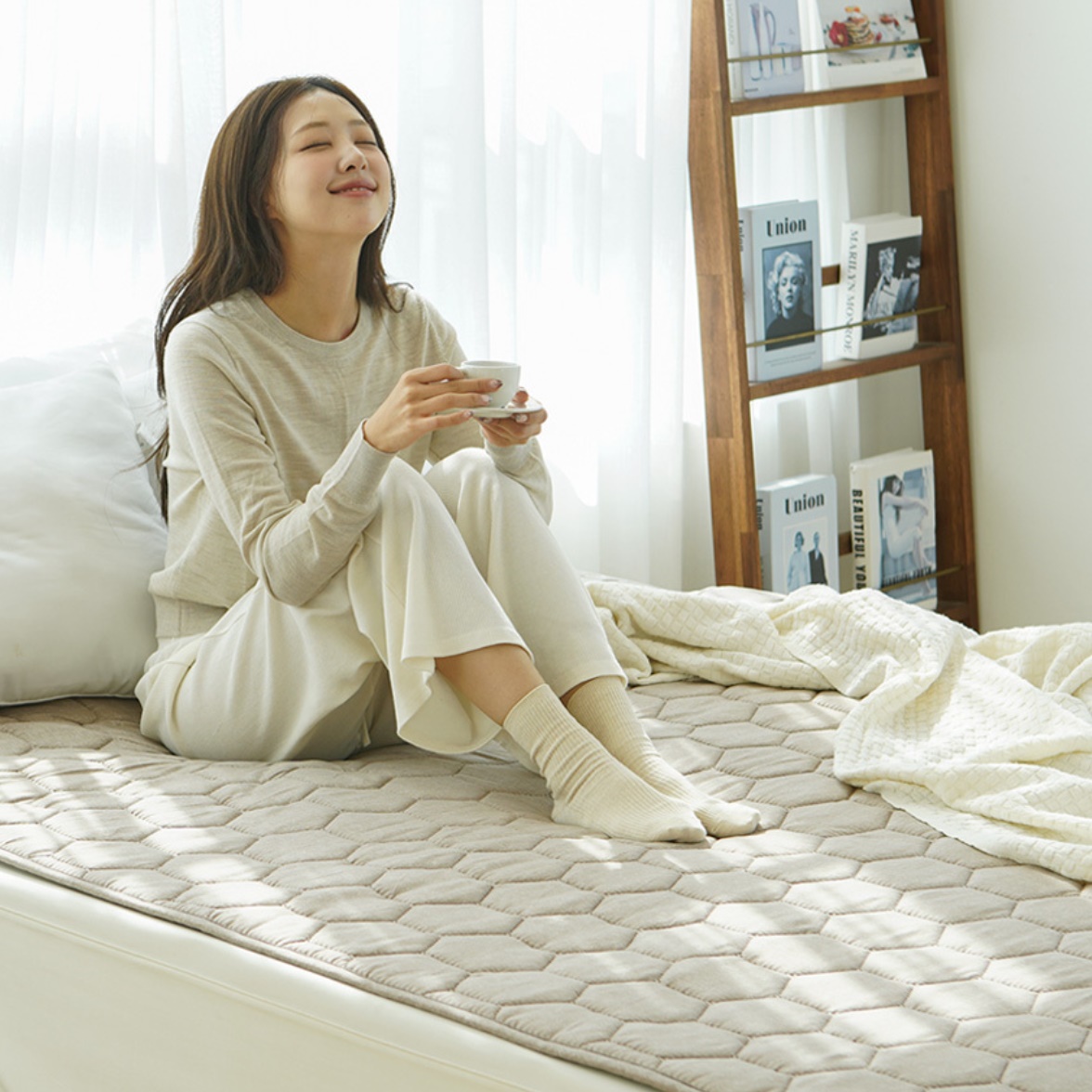 거실용 탄소 매트 1인용 거실 난방 매트 소형 온열 러그