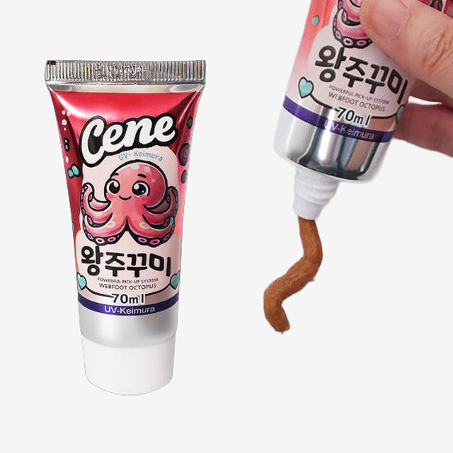 세네 왕쭈구미 짜는 집어제 튜브 타입 UV케이무라 쭈꾸미 오징어 문어 짜는 - 메인 이미지