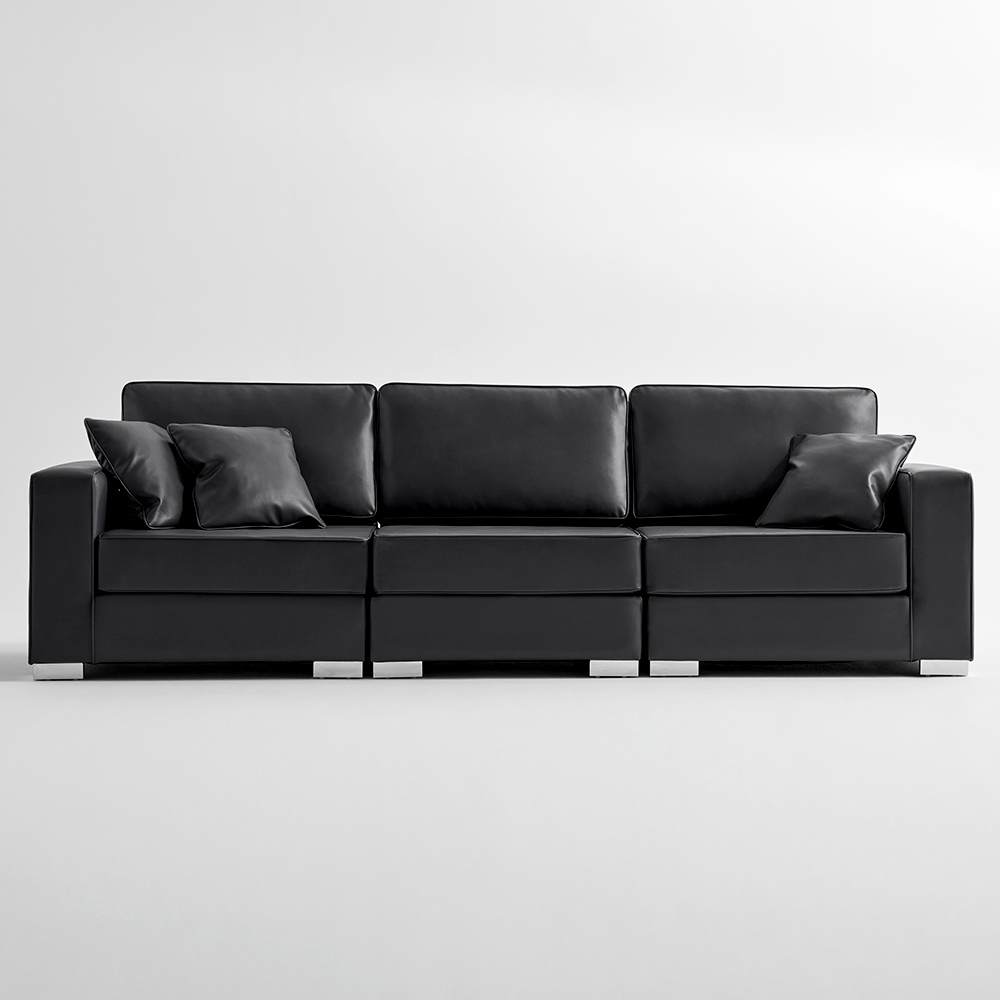 알토 4인용 거실 가죽 쇼파 푹신한 넓은 소파