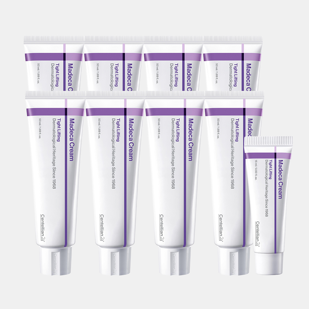 동국제약 센텔리안24 마데카크림 타이트리프팅 50ml x 8개 + 15ml x 1개 / 병풀크림 시카 테카(TECA) 콜라겐 노화 주름개선 안티에이징 보습 탄력에 도움