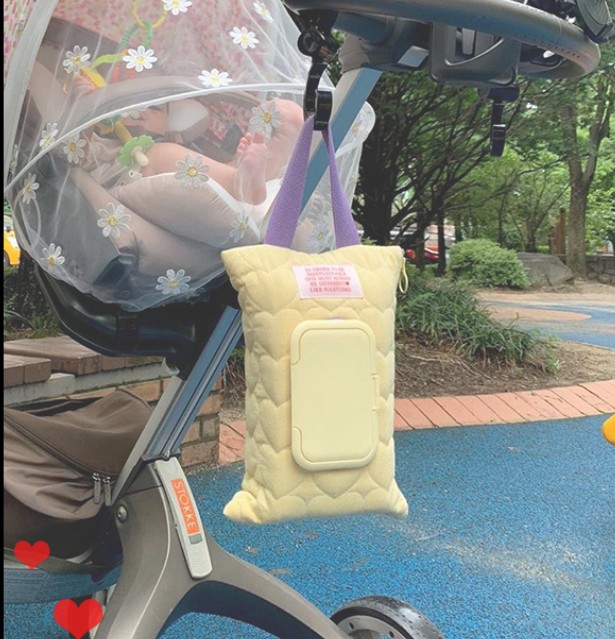 물티슈 케이스 파우치 커버 차량용 휴대용 티슈케이스