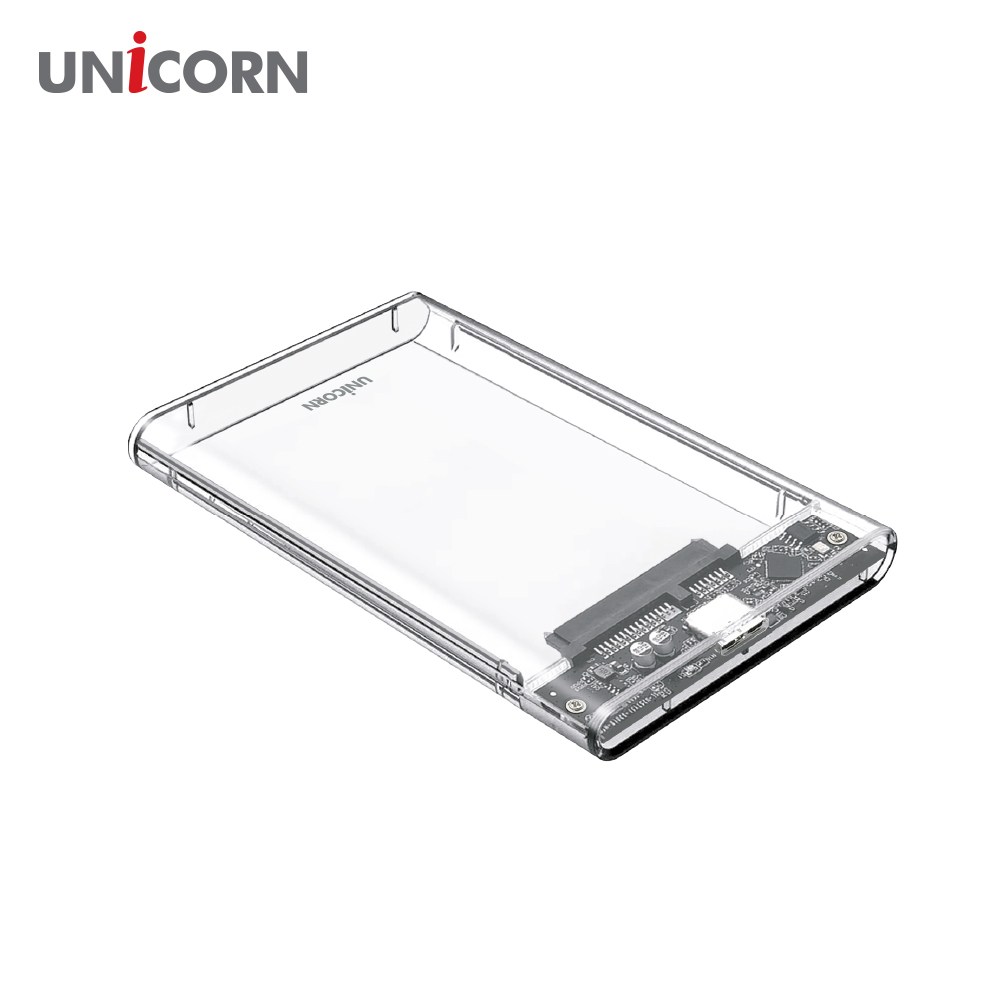 유니콘 USB3.2 Gen1 5G속도 2.5인치 HDD SSD투명/반투명 외장하드케이스 HD-8000G - 상세 이미지 3
