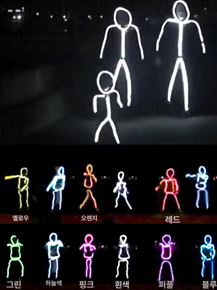 LED의상 파티 댄스복 형광 나비 할로윈 클럽 코스튬 성인 M 체중40~50kg 기타 - 상세 이미지 2