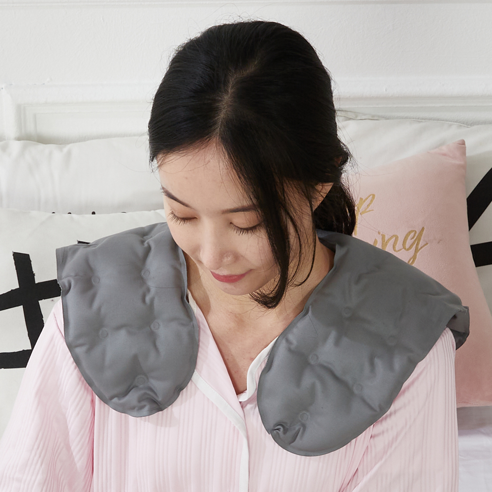 꼼띠아 국산 프리미엄 황토 순면 냉 온 어깨 찜질기 찜질팩 목 등 찜질