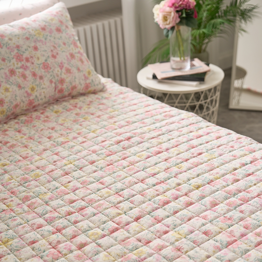 나라데코 100% 텐셀 모달 플라워 꽃 무늬 사계절 침대 패드 SS