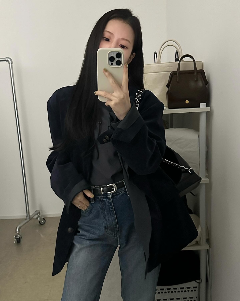 보던 여성 가을 골덴 오버핏 루즈핏 자켓 - 상세 이미지 2