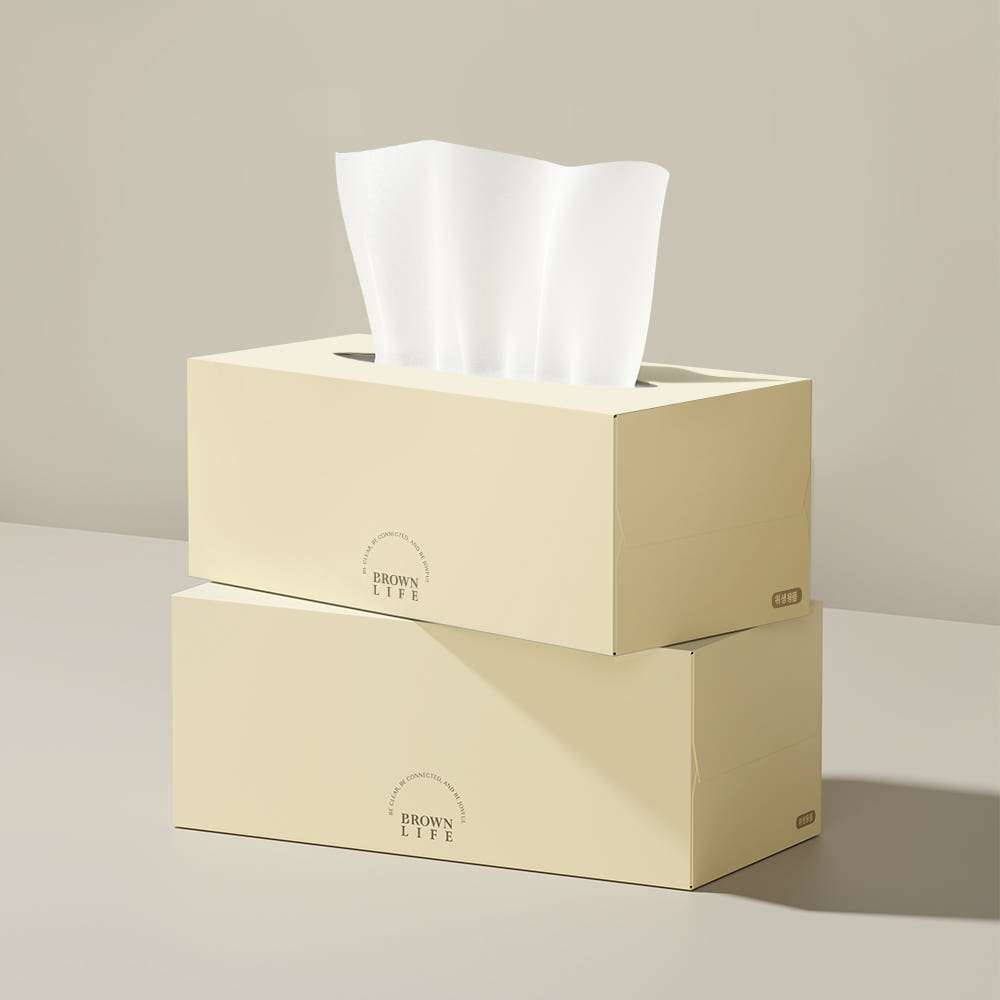 브라운 로션 티슈 프리미엄 아토 실크 대용량 보습티슈 230매 9개