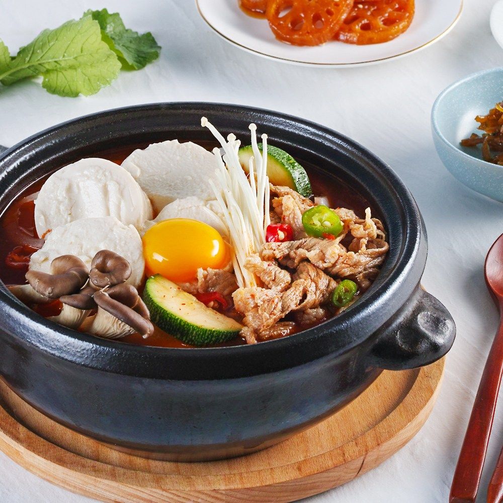 차돌 듬뿍 얼큰하고 고소한 순두부찌개 밀키트 - 상세 이미지 2