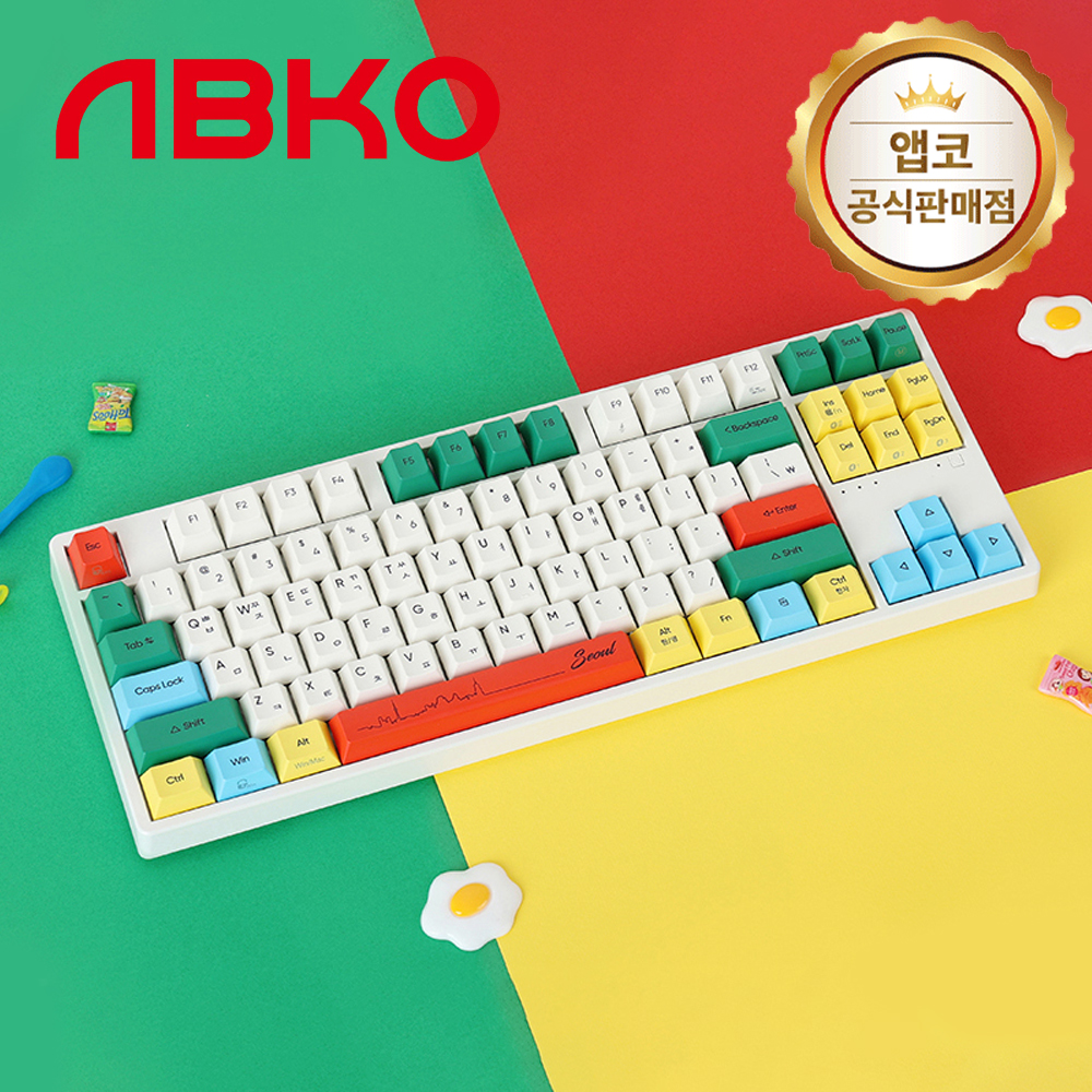 앱코 KN35BT 8K 염료승화 블루투스 유무선 텐키리스 키보드 서울, 무접점, 45g - 메인 이미지