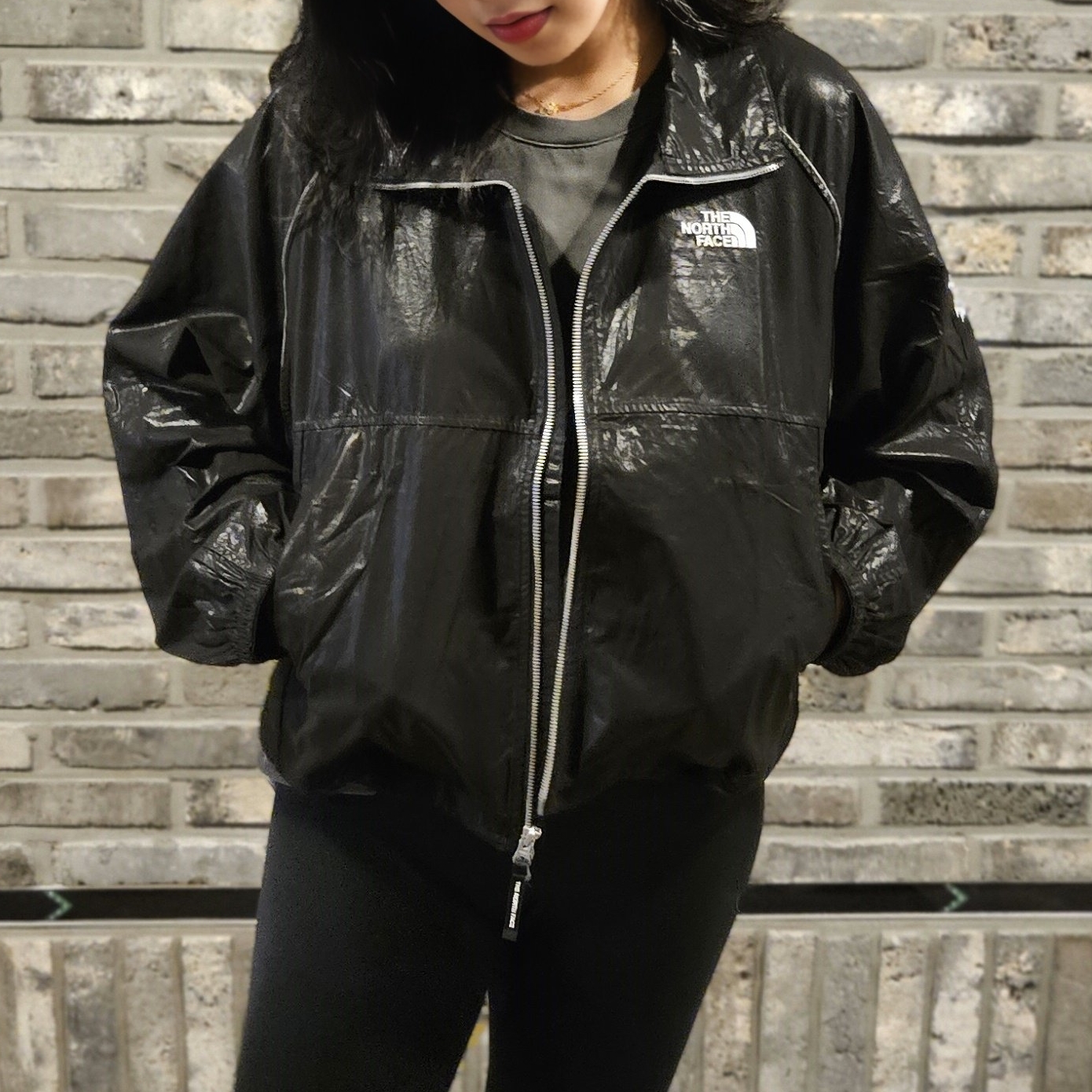 국내매장판 노스페이스 화이트라벨 우먼 노벨티 올레마 자켓 바람막이 NJ3BR82J