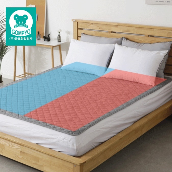 2인 침대용 전기장판 퀸 침대용 전기요 분리 난방 전기요