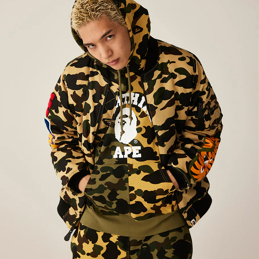베이프 후드티 1ST CAMO SEPARATE PULLOVER HOODIE 1L30-114-007 - 상세 이미지 4