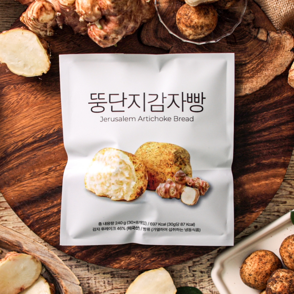 뚱단지 감자빵 4봉 32개 뚱딴지마을 국내산 돼지감자 김성식 셰프 감자빵 - 상세 이미지 3