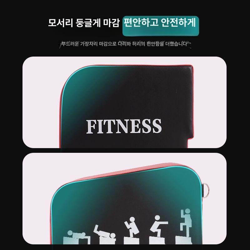 홈트 점프 박스 에어로빅 런지 스텝 박스 기본형 레드블랙 - 상세 이미지 4