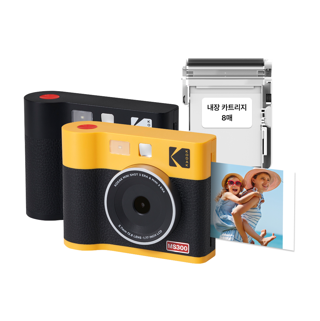 코닥 포토프린터 필름카메라+카트리지 8매 미니샷 3인치 ERA