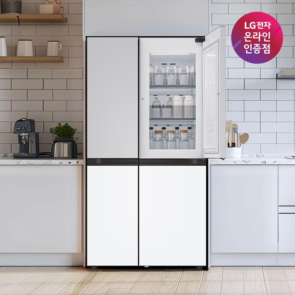 LG 디오스 AI 오브제컬렉션 양문형 매직스페이스 2도어 냉장고 S836MRQ112 832L
