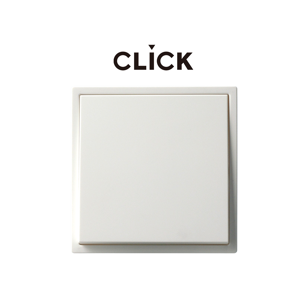 클릭 스위치 화이트 1구 플라스틱 박스 CLICK 유럽형 정사각 인테리어 매립 박스 클릭