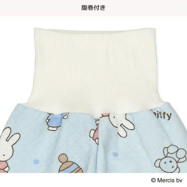 미피 올오버 캐릭터 퀼트 복대형 긴팔 파자마 80~95cm - 의류 - 하카타몰