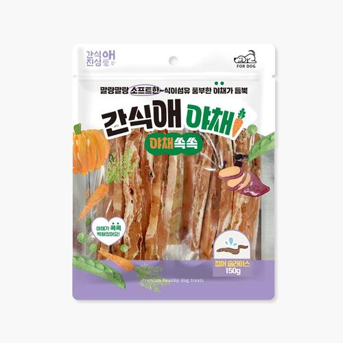 간식애 강아지 반려견 야채 스트레스 해소 간식 소프트 장어 슬라이스 150g - 상품 이미지