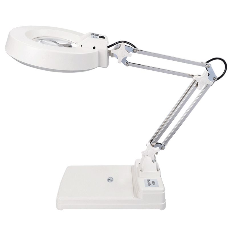 LED 탁상용 돋보기 확대경 스탠드 브라켓 작업용 10배 소형 데스크탑 확대경 - 상품 이미지