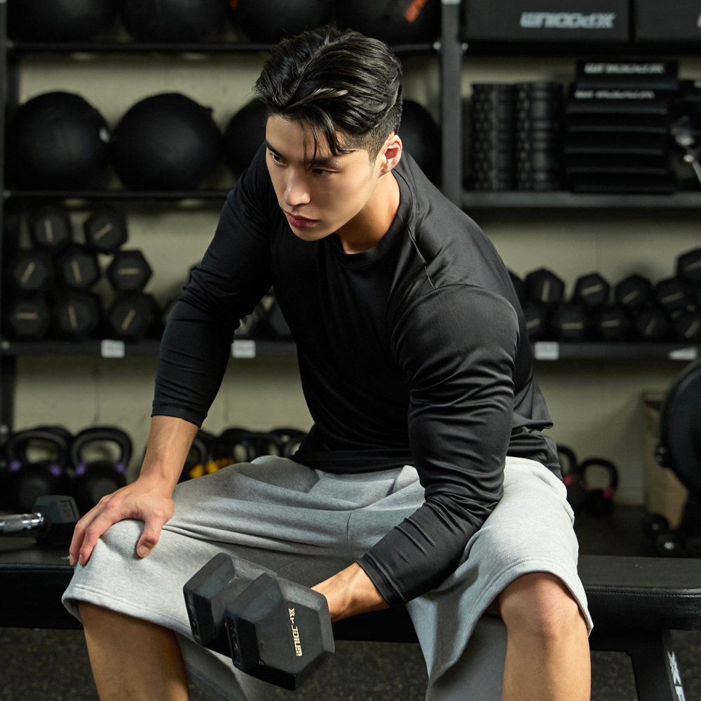 [슈퍼특가]1+1 블랙몬스터핏 인터록 쿨링 등산 긴팔 작업복 기능성 티셔츠 아웃도어