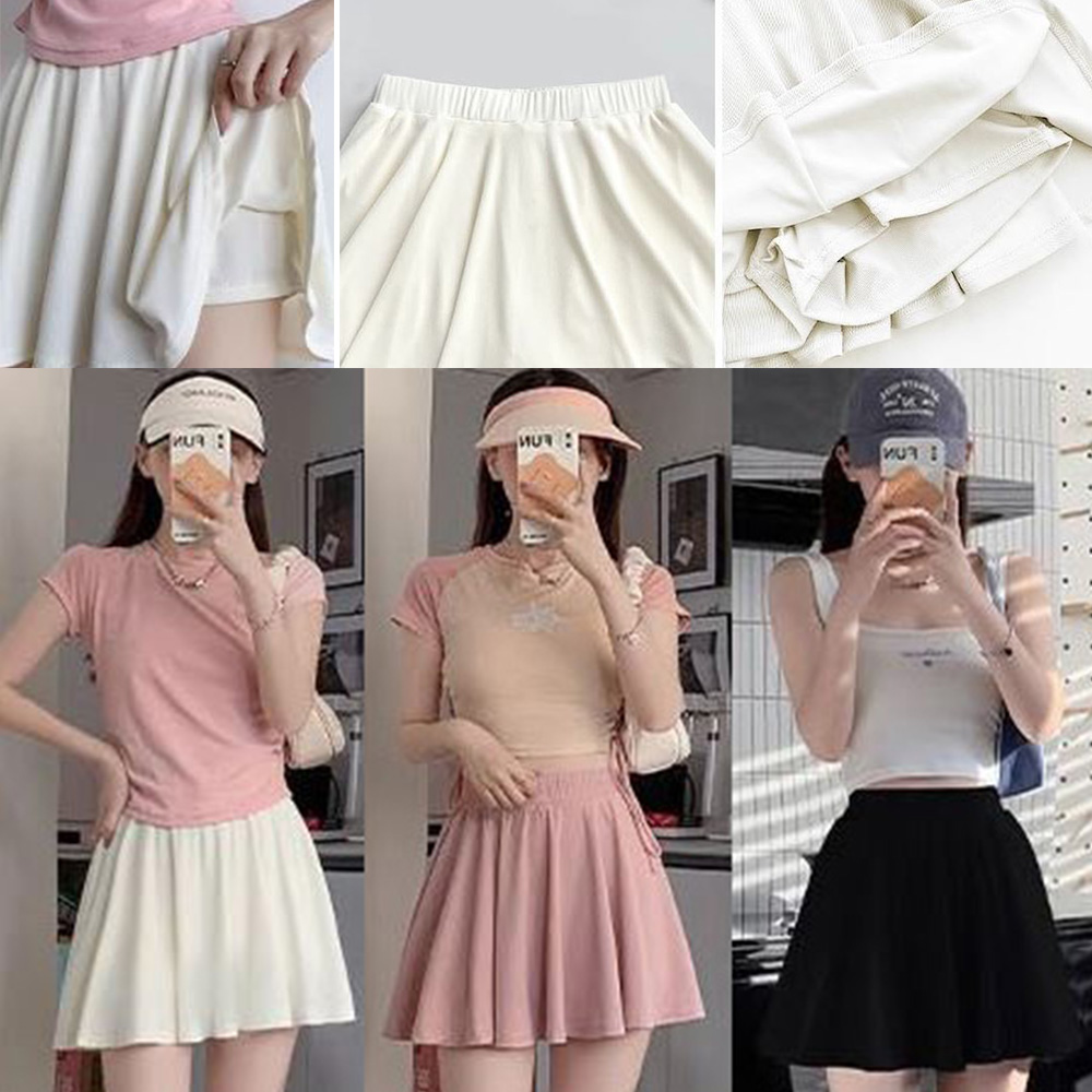 여성 치마 바지 심플 외출 반바지 스커트 - 상품 이미지