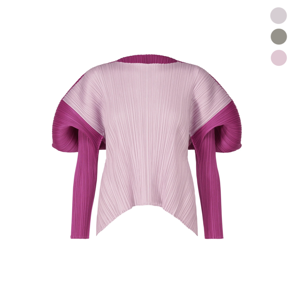 플리츠플리즈 블라우스 ISSEY MIYAKE SQUARE PP53JK481 - 상품 이미지