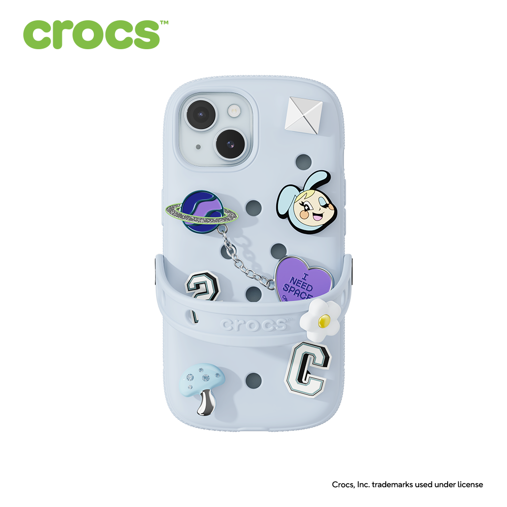 크록스 핸드폰 케이스 for iPhone Series 블루 칼사이트, 아이폰15 - 상품 이미지
