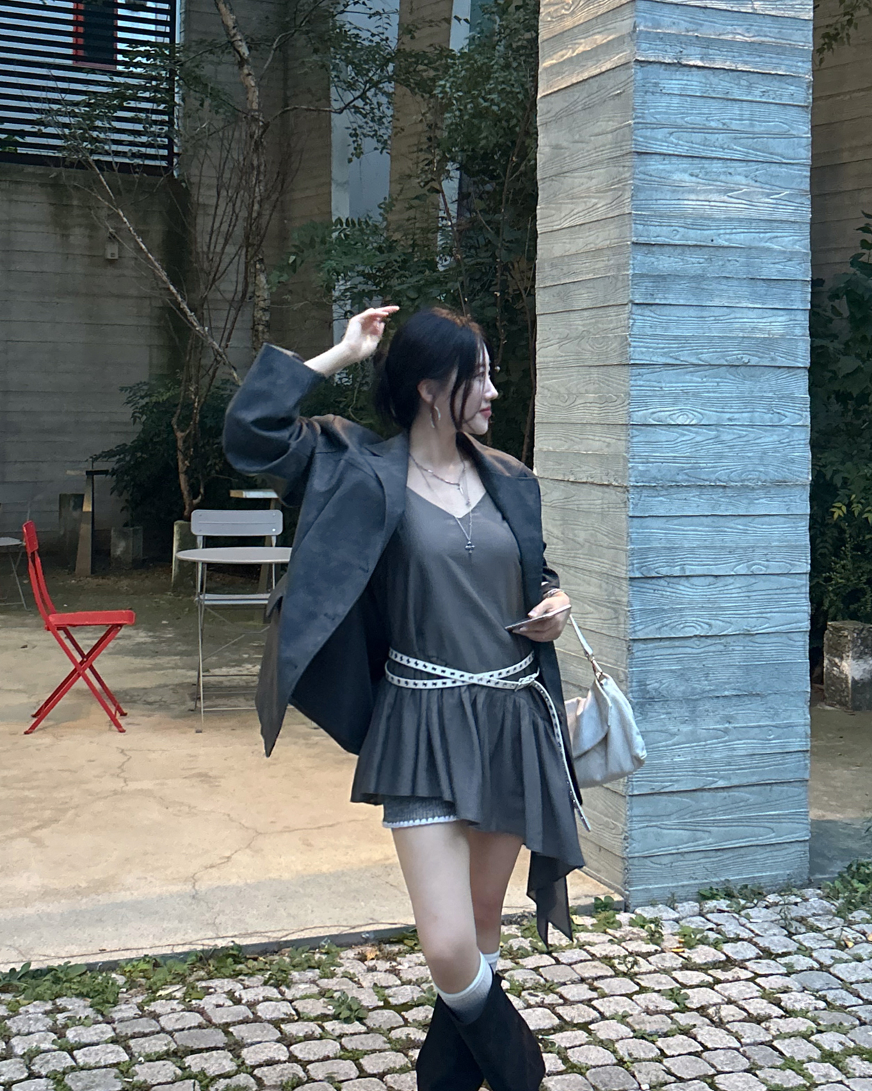 두줄아일렛벨트 슬림벨트 롱벨트 이미지 8