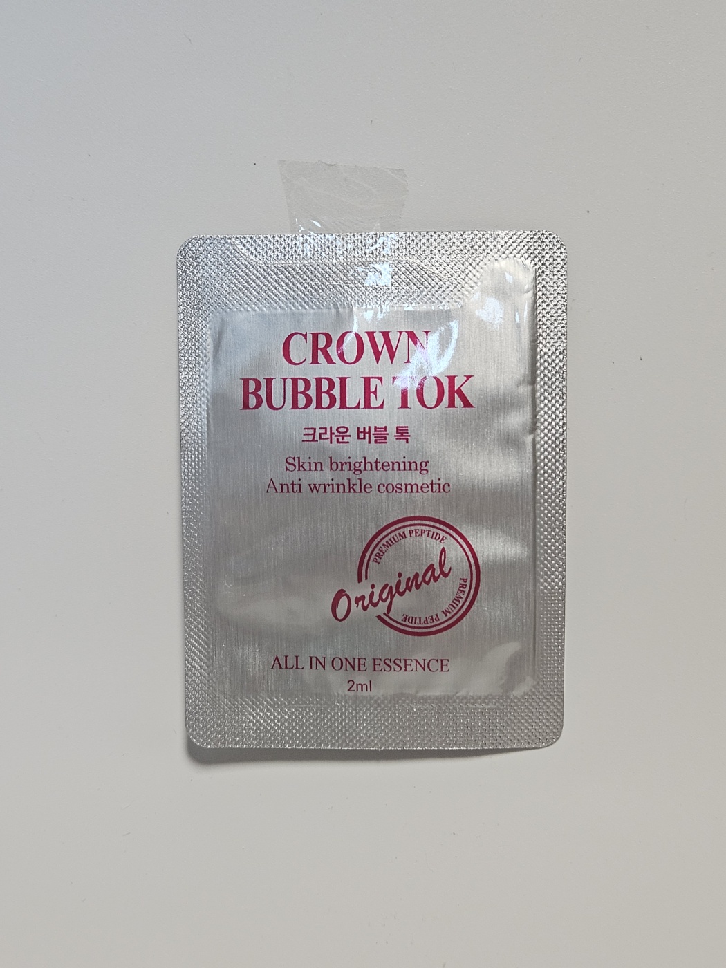 크라운버블톡 목주름,미백 1DAT SET (크라운버블톡 45ml 1개,크라운버블톡 2ml 15장 , 마스크팩 2장, 비덴약초비누) - 상세 이미지 2