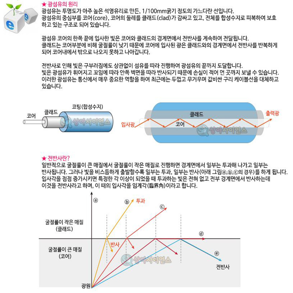 삼색 광섬유램프 만들기 10인세트 LED 조명등 원리 전반사 석영유리 클래드 합성수지 - 상세 이미지 4