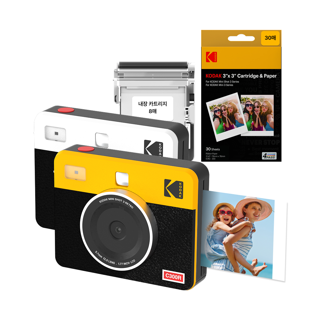 코닥 포토프린터 필름카메라 + 카트리지 38매 번들 3인치 레트로