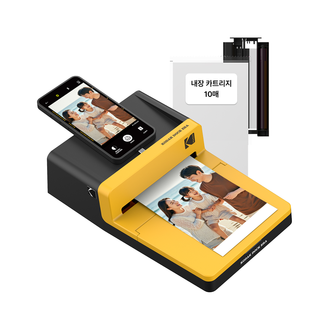 코닥 포토프린터 사진인화기 + 카트리지 10매 도크 ERA