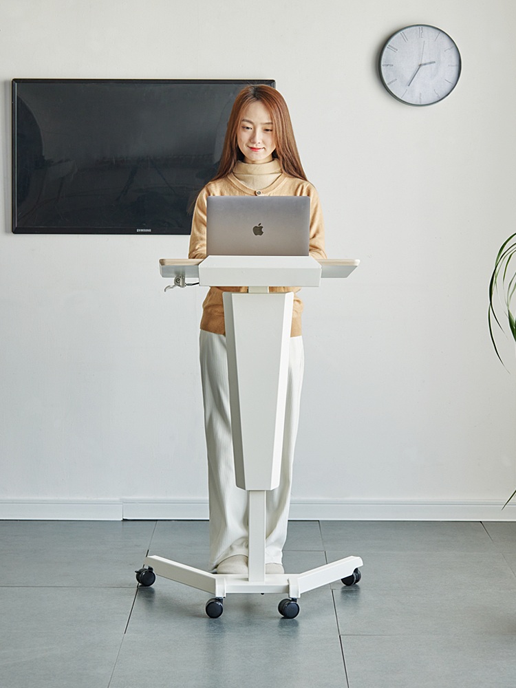 이동식강연대 단상 높이조절 강의용 회의실 교수대 교회 교탁 - 상세 이미지 3