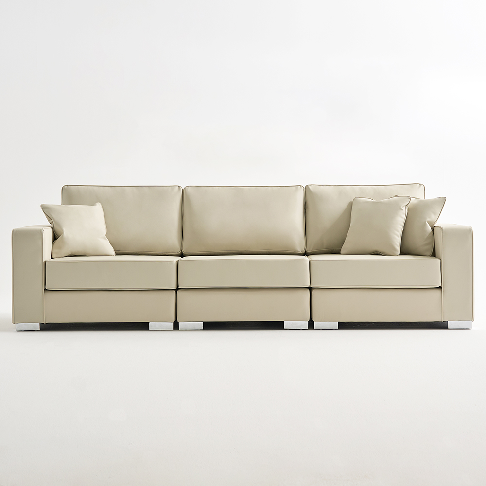 알토 4인용 거실 가죽 쇼파 푹신한 넓은 소파