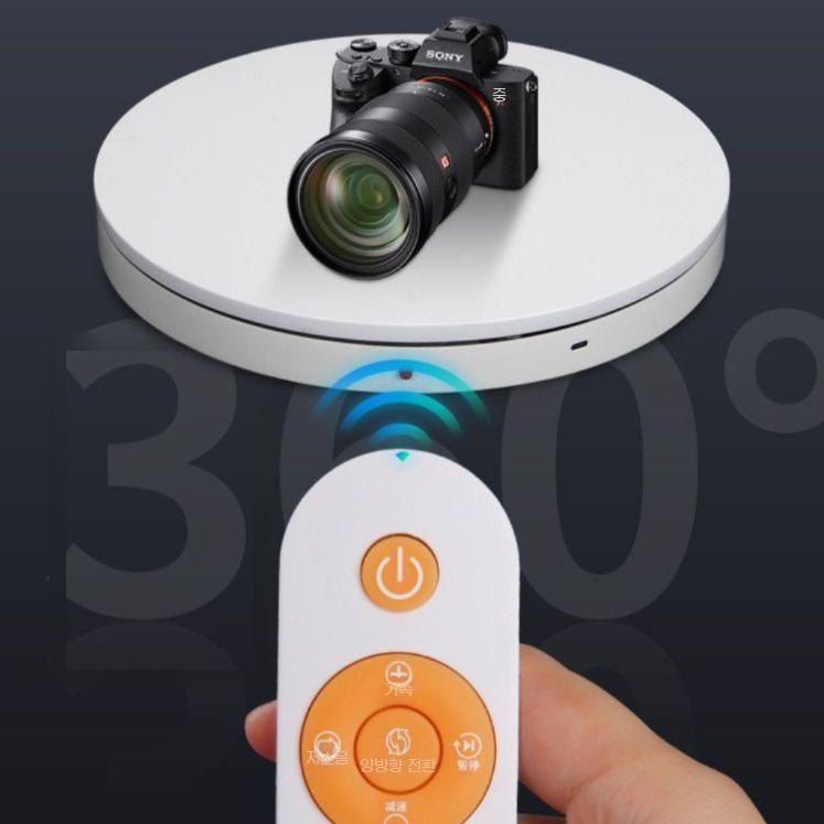 자동 회전 턴테이블 360도 전시용품 전시대 촬영 카메라 - 상품 이미지