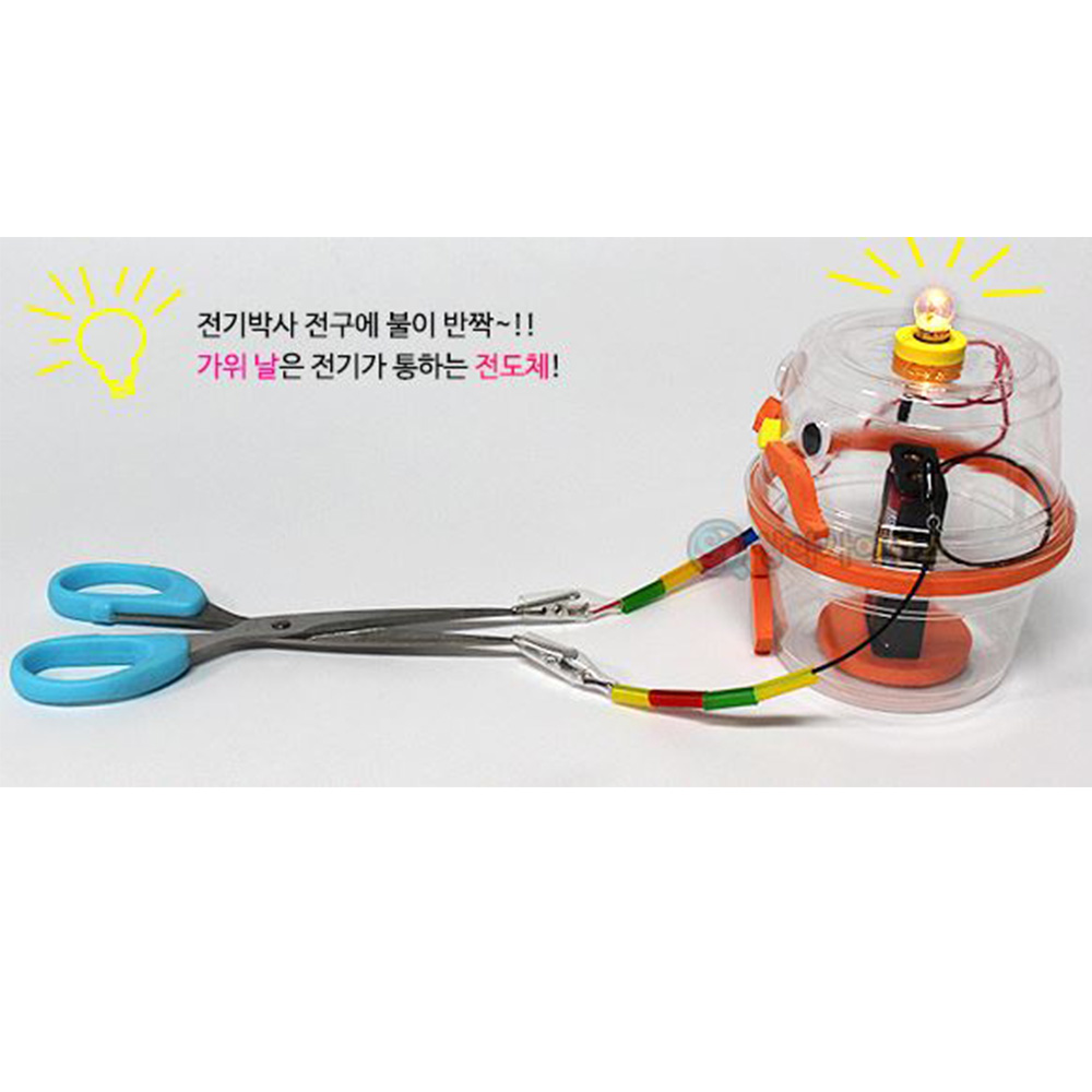 양팔 전기집계 5인세트 투명 전기박사 전도체 부도체 양도체 전기로 아트 활마제 전극 전구 - 상세 이미지 3