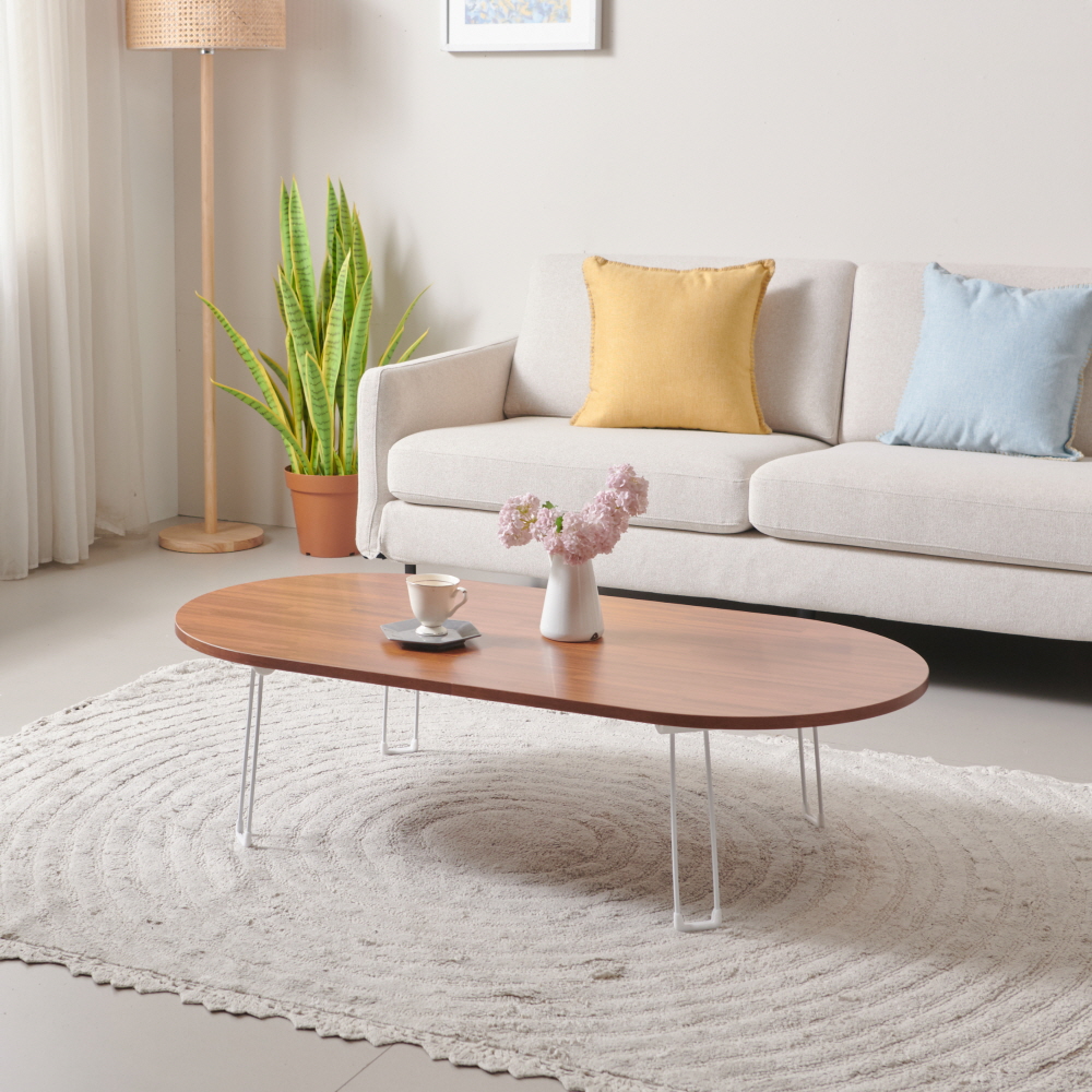 국산 거실 접이식 테이블 간이 식탁 침대 베드 트레이 접는 폴딩 고기 테이블