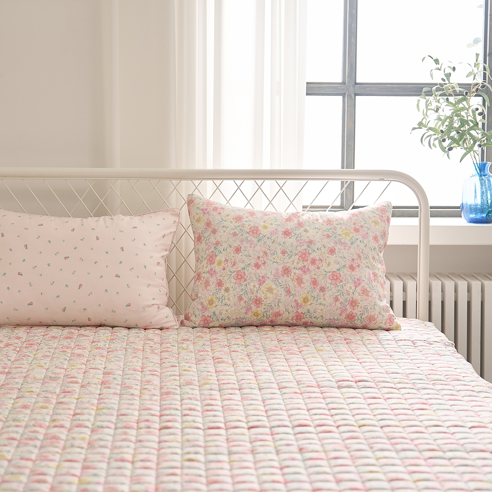 나라데코 100% 텐셀 모달 플라워 꽃 무늬 사계절 침대 패드 SS