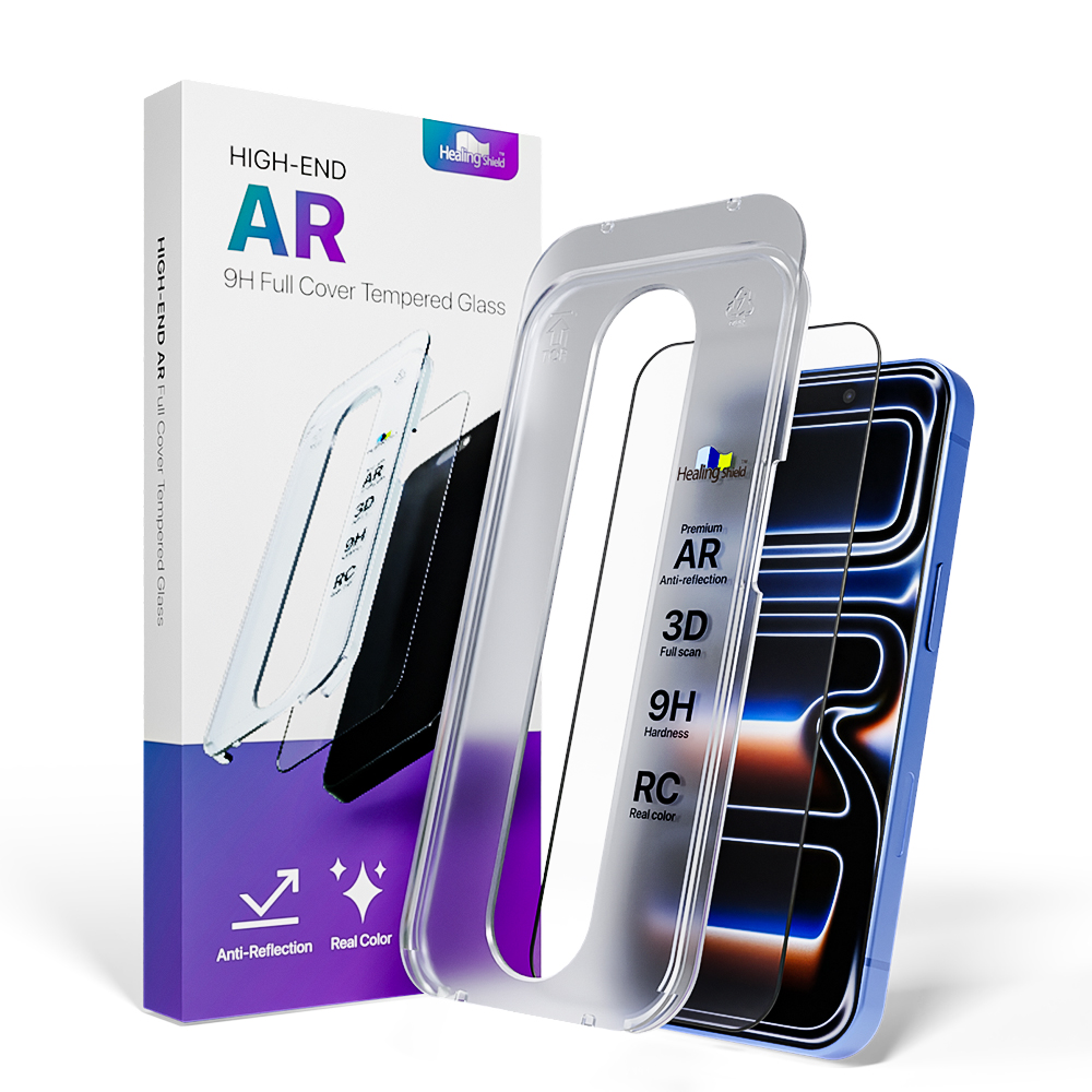 핸드폰 하이엔드 풀커버 AR 고화질 강화유리 액정보호필름 아이폰17 프로 맥스, 1매입