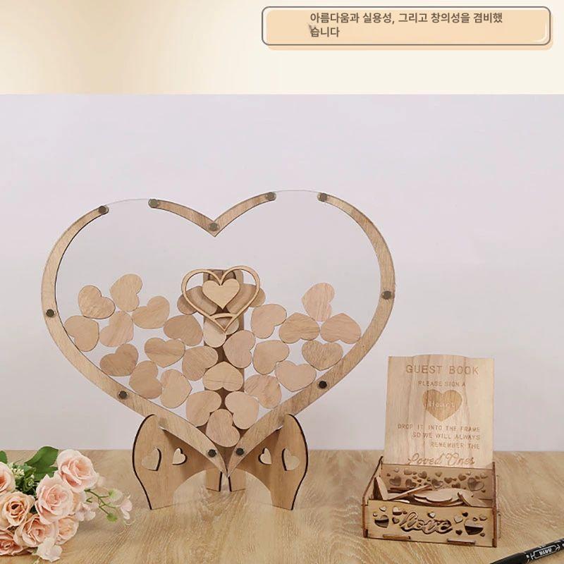 하트 롤링 페이퍼 편지지 남자친구 종이 이벤트 80 하트 36x38cm - 상세 이미지 2
