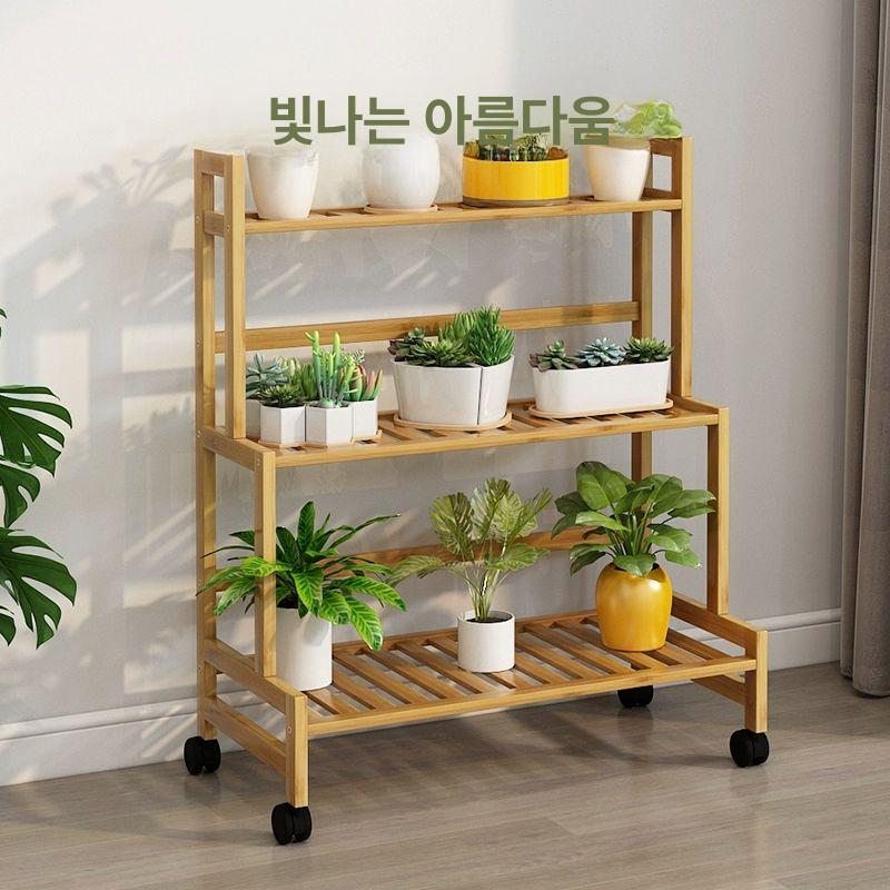 대형 베란다 다육 분재화분 거실 야외 인테리어 선반 홈가드닝 중형 엔틱 플랜트박스 4단 40cm - 상세 이미지 5