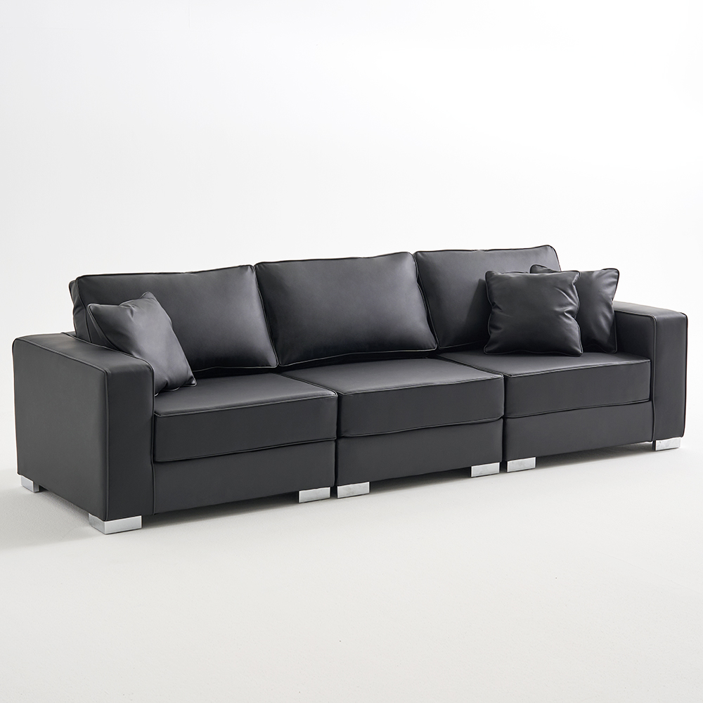 알토 4인용 거실 가죽 쇼파 푹신한 넓은 소파