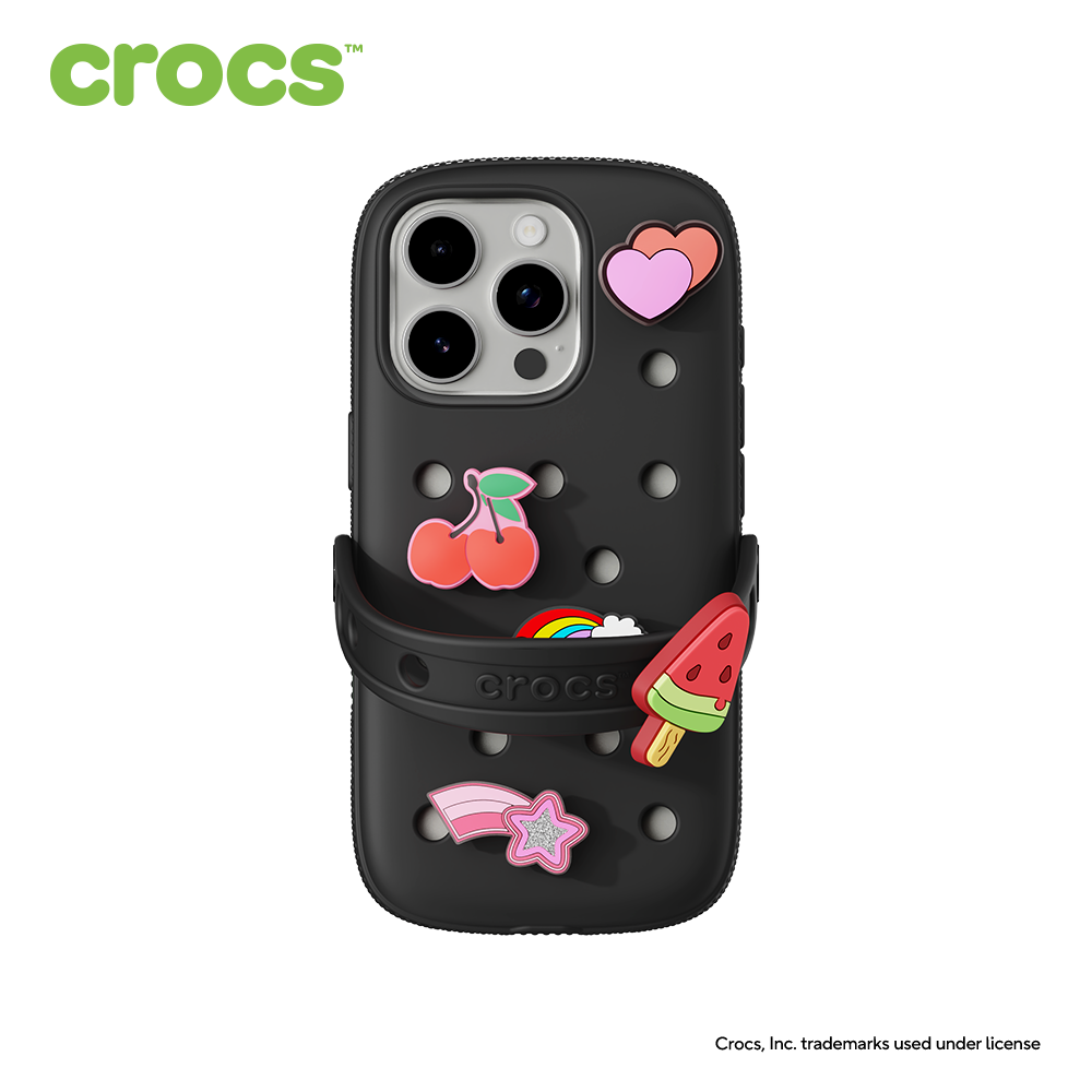 크록스 핸드폰 케이스 for iPhone Series 블랙, 아이폰16 프로