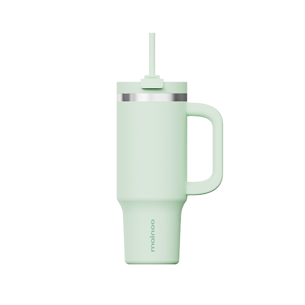 마이누 텀블러 빨대 대용량 손잡이 가벼운 보온보냉 887ml, 서프크레스트 - 상품 이미지
